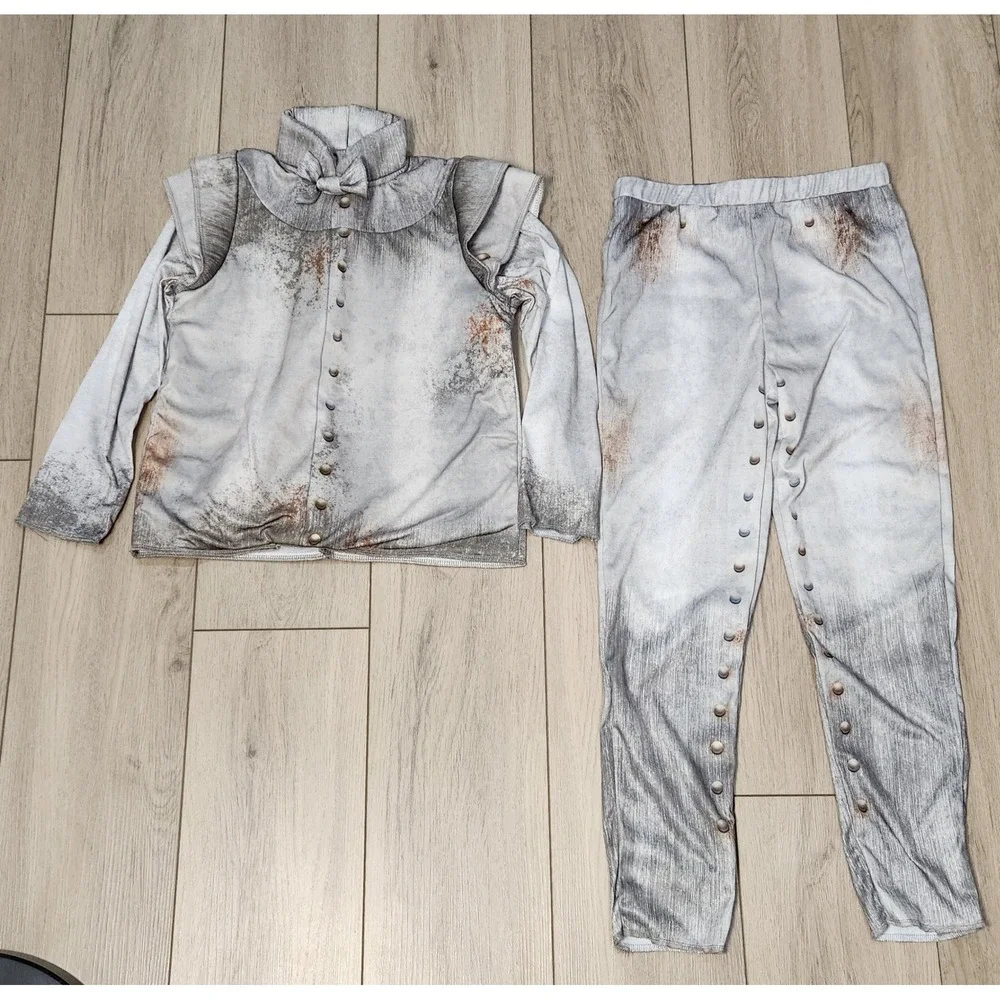 Youth Tin Man Inspired Costume Halloween Size M Wizard of Oz 2pc boys girls